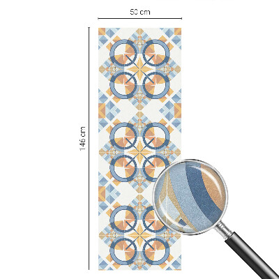 Frosted window film with stained glass pattern Geometric pattern