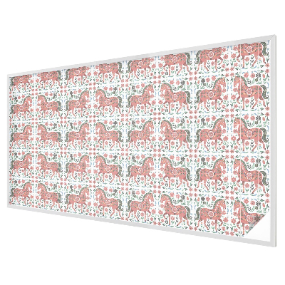 Coloured glass film for windows Colorful horses