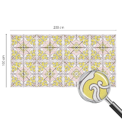 Patterned window film stained glass Abstract flowers