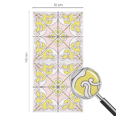 Patterned window film stained glass Abstract flowers