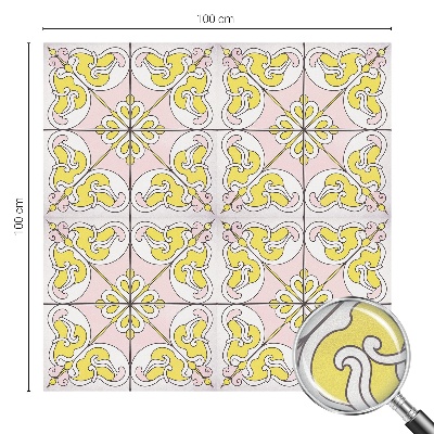 Patterned window film stained glass Abstract flowers