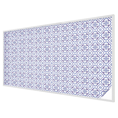 Decorative window film stained glass design Blue tiles
