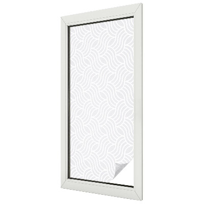 Decorative window film stained glass design Waves of harmony