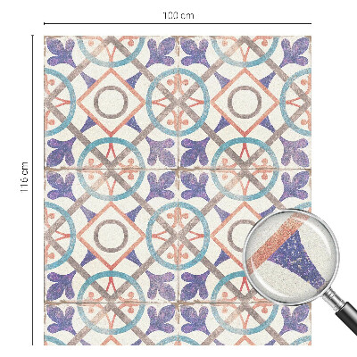 Patterned window film stained glass Colorful mosaics