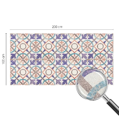 Patterned window film stained glass Colorful mosaics