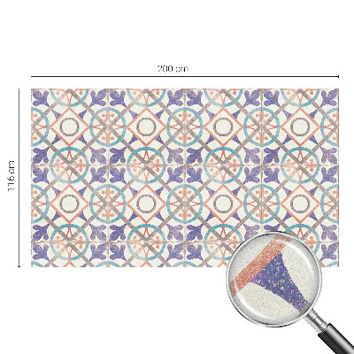 Patterned window film stained glass Colorful mosaics