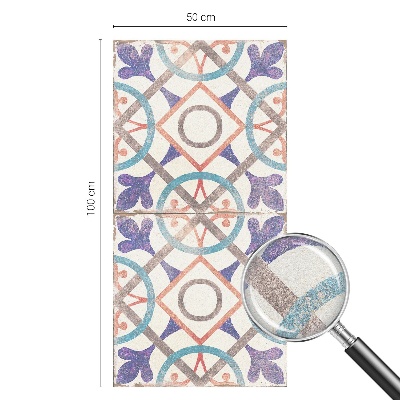 Patterned window film stained glass Colorful mosaics