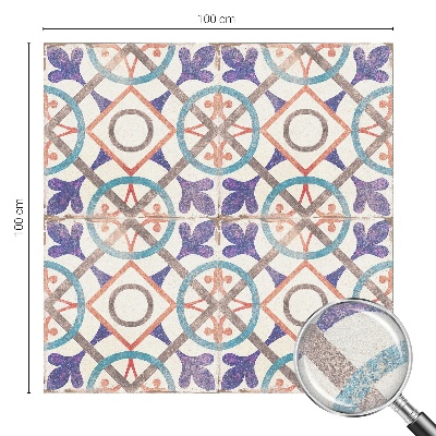 Patterned window film stained glass Colorful mosaics