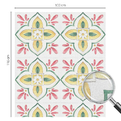 Patterned window film stained glass Floral ornament