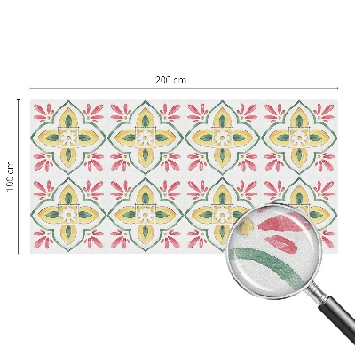Patterned window film stained glass Floral ornament