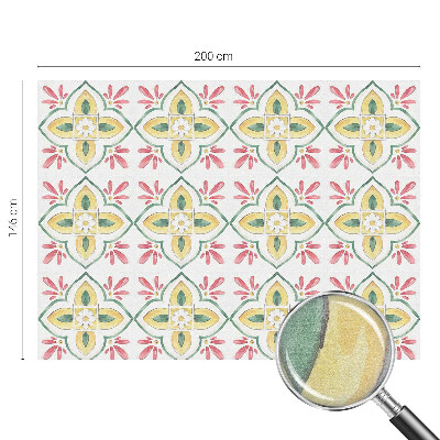 Patterned window film stained glass Floral ornament