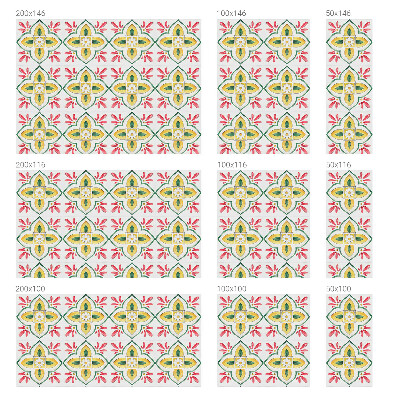 Patterned window film stained glass Floral ornament