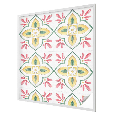 Patterned window film stained glass Floral ornament