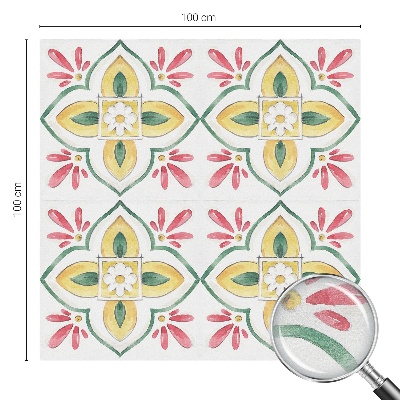 Patterned window film stained glass Floral ornament