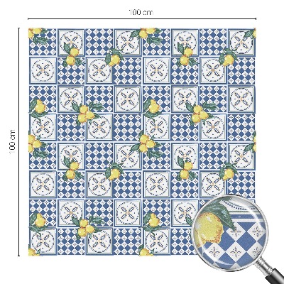 Decorative window film stained glass design Lemon pattern