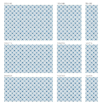 Privacy window film stained glass effect Tiled decorations