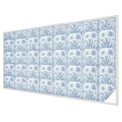 Decorative window film stained glass design Tropical landscape