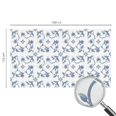 Coloured glass film for windows Floral ornament