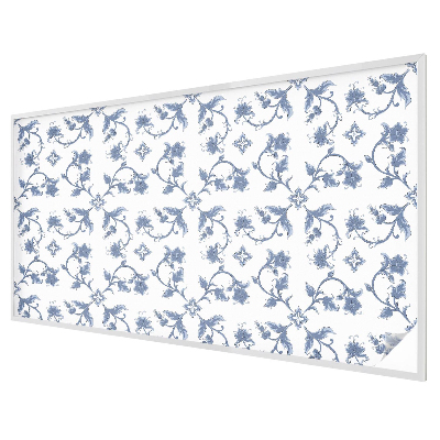 Coloured glass film for windows Floral ornament