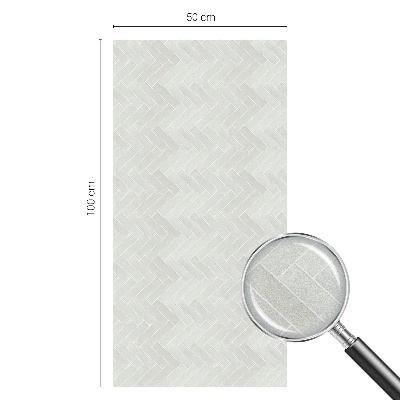 Patterned window film stained glass Gray herringbone