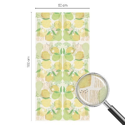 Patterned window film stained glass Fresh lemons