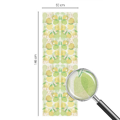 Patterned window film stained glass Fresh lemons