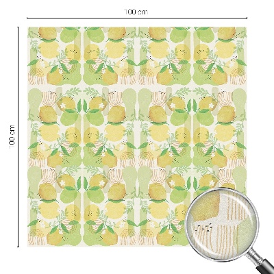 Patterned window film stained glass Fresh lemons
