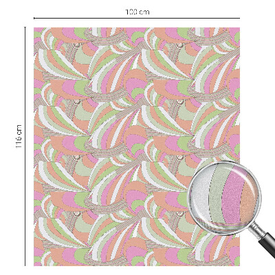 Coloured glass film for windows Colorful zigzag