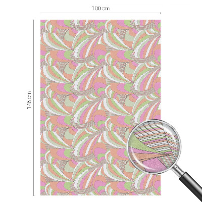 Coloured glass film for windows Colorful zigzag