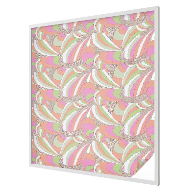 Coloured glass film for windows Colorful zigzag