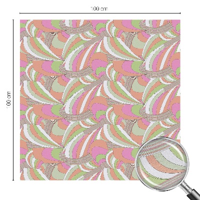 Coloured glass film for windows Colorful zigzag