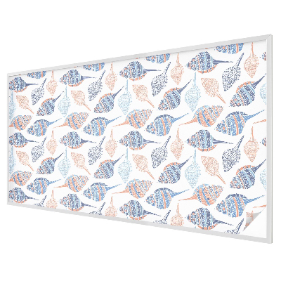 Decorative window film stained glass design Sea shells