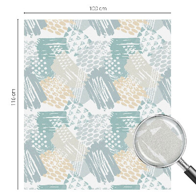 Patterned window film stained glass Abstract mosaic