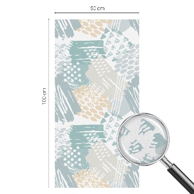 Patterned window film stained glass Abstract mosaic