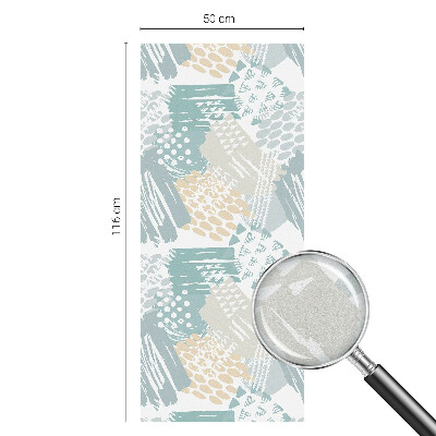 Patterned window film stained glass Abstract mosaic