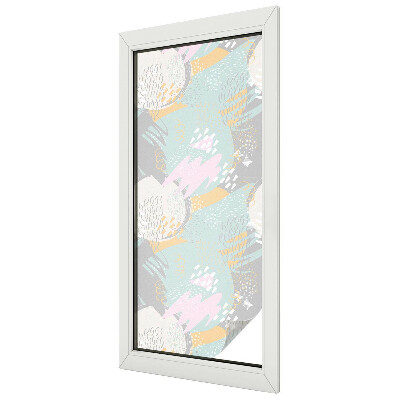Patterned window film stained glass Abstract harmony