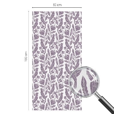 Decorative window film stained glass design Folk motifs