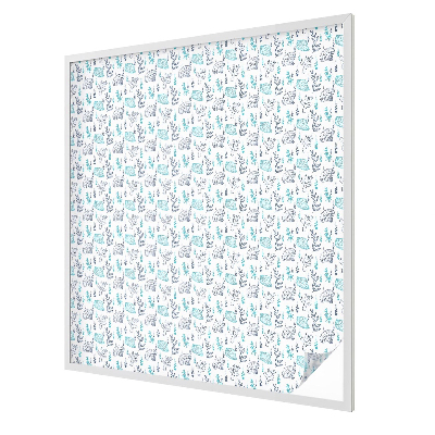 Decorative window film stained glass design Maritime harmony