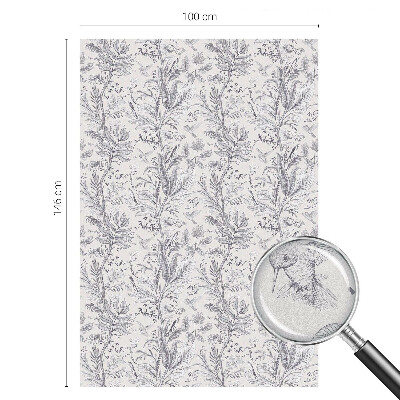 Privacy window film stained glass effect Leaves and butterflies