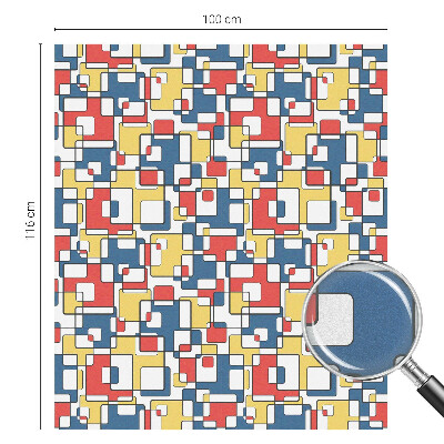 Coloured glass film for windows Geometric shapes