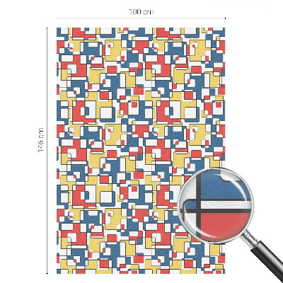 Coloured glass film for windows Geometric shapes