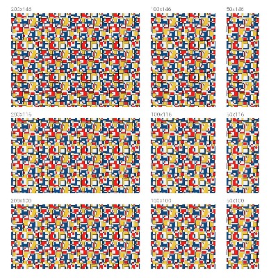 Coloured glass film for windows Geometric shapes