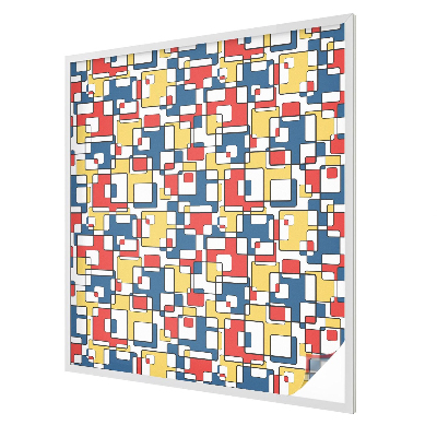 Coloured glass film for windows Geometric shapes