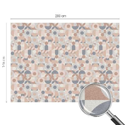 Frosted window film with stained glass pattern Abstract mosaic