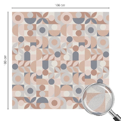 Frosted window film with stained glass pattern Abstract mosaic