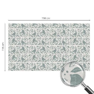 Decorative window film stained glass design Bird motif