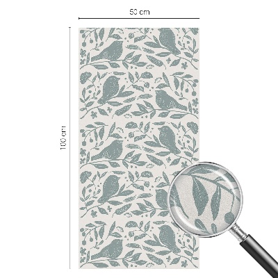 Decorative window film stained glass design Bird motif