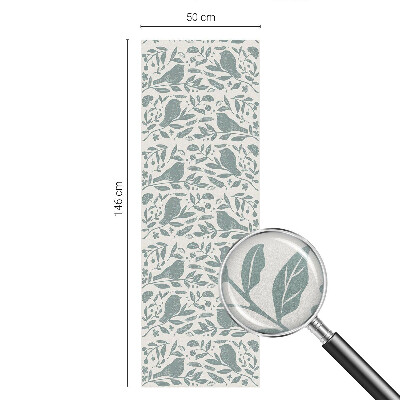 Decorative window film stained glass design Bird motif