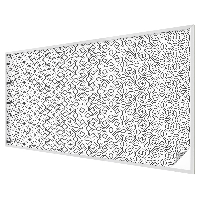 Coloured glass film for windows Geometric semicircles