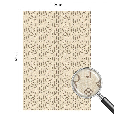 Decorative window film stained glass design Mysterious keys